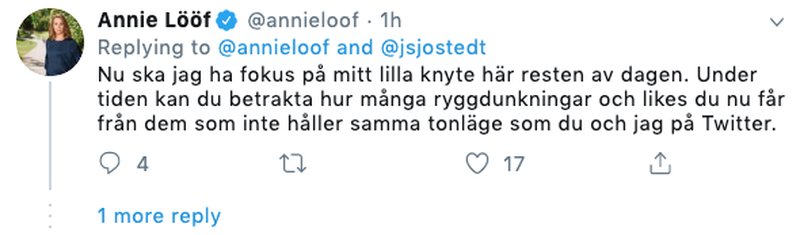 Annie Lööf Twitter Annie Lööf Twitter